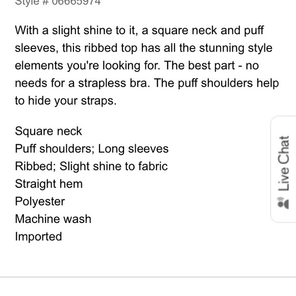 🔥Ribbed square neck puff sleeve top - Picture 2 of 4